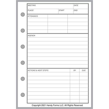 Imagem de Pocket - Gerente de reuniões de tamanho grande, tamanho e perfurado para notebooks Pocket-Plus (8,9 cm x 12,7 cm)