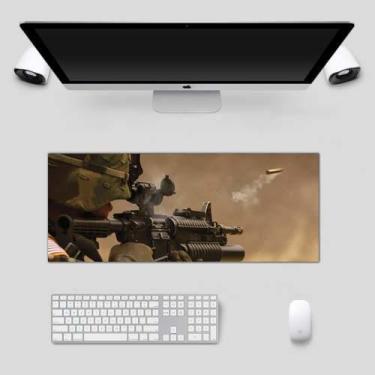 Imagem de Mouse Pad Gamer Speed 28cm X 70cm x 3MM - Deluzz, Fuzileiro de Guerra