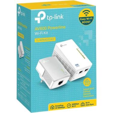 Imagem de Extensor Powerline kit Wi-Fi AV600 TP-Link TL-WPA4220KI