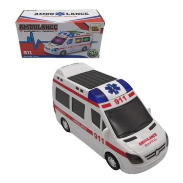 Imagem de Carrinho De Ambulância Hospital Com Som Leds Bate E Volta - Goal Kids