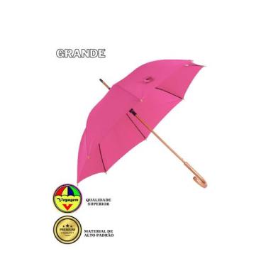Imagem de Guarda Chuva Grande Automático Reforçado Voyagem Rosa