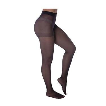 Imagem de Meia Calça Feminina Selene Fio 15 Basica Preta - 1597650, UN, Branco