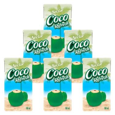 Imagem de Água de Coco Néctar Coco Refresh 180ml 6 Unidades