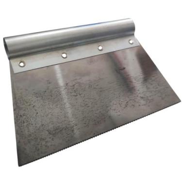 Imagem de Kit 12 espatula aço dentada para aplicar piso vinilico 20cm p.a.g - PA