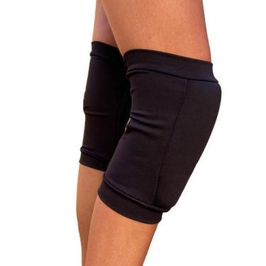Imagem de Joelheira para Ginástica Ritmica Preta Dicat - Dicat Sports, M