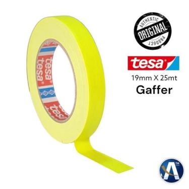 Imagem de Fita Tecido Gaffer Tape Tesa 19mmX25m Amarela Fluorescente