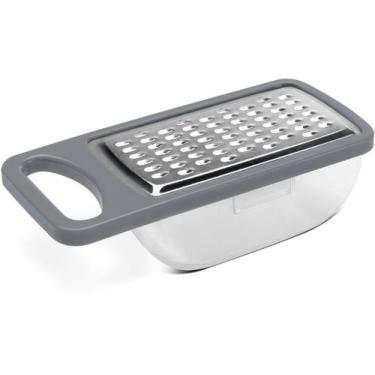 Imagem de Ralador com Pote Coletor Brinox Top Pratic 13,5 X 6 X 4 cm Aço Inox