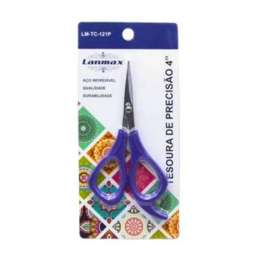 Imagem de Tesoura Precisão 4" Ponta Reta Lanmax - LM-TC-121P