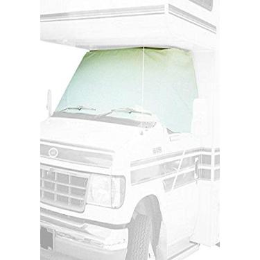 Imagem de ADCO 2409 Branco Classe C Chevy 2001-2015 Capa de para-brisa (RV Motorhome com recortes de espelho)