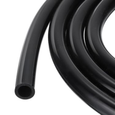 Imagem de Rebower 4,9 m 1/5.1 cm ID x 3/10.2 cm OD tubo de silicone preto industrial mangueiras de silicone puro para bomba, sifão, drenagem, irrigação, fabricação de cerveja