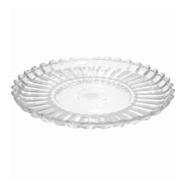 Imagem de Prato 30cm Para Bolo Raso Cristal Ecológico Jenova - Class Home