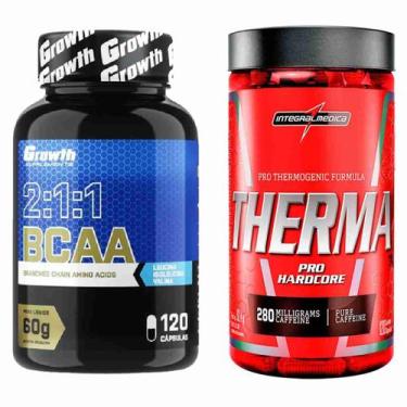 Imagem de Kit Bcaa 120 Caps Growth + Therma Pro 120 Caps IntegralMedica - Growth