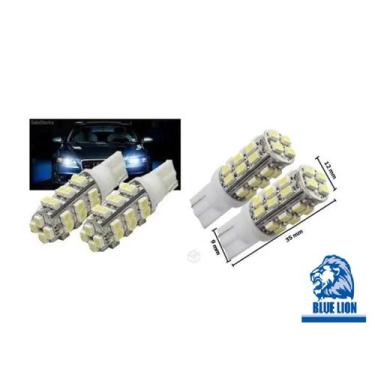 Imagem de Kit 50 Lampadas Led T10 28 Leds Smd Em Atacado - Blue Lion