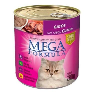 Imagem de Mega Fórmula Patê Gatos Sabor Carne Super Premium 280g