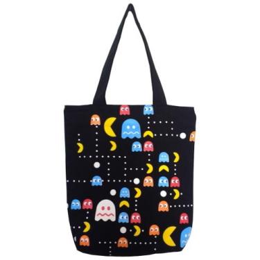 Imagem de Bolsa Pac Man Ecobag Sacola Geek 100% Algodão - DB