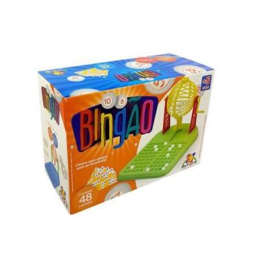 Imagem de Jogo De Bingo Infantil c/ 48 Cartelas Bolinhas e Globo - Zelar jogos e