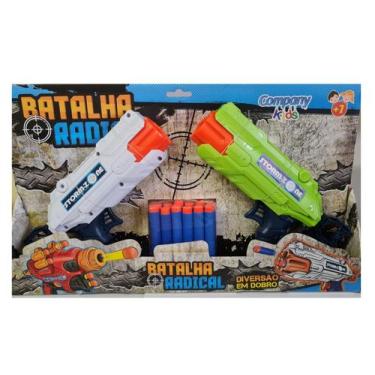 Imagem de Brinquedo infantil 2 Arminhas Lança Dardos Batalha Radical - Lynx prod