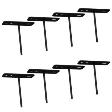 Imagem de Kit 08 Suportes De Refletor Led Canhão de Luz Fachada Banner Base Esta