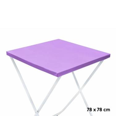 Imagem de Toalha Plástica Cobre Manchas Perolizada - 78 x 78 cm - Lilás - 10 uni