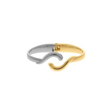 Imagem de Bracelete Simétrico Duo Mix de Banhos- Prata e Dourado - GEMERSON BIJO