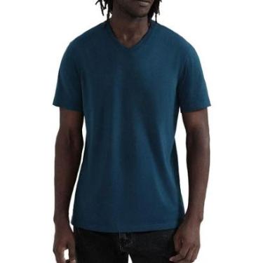 Imagem de Camiseta Masculina Hering MC Regular Azul Indigo - 022BA6PEN-Masculino