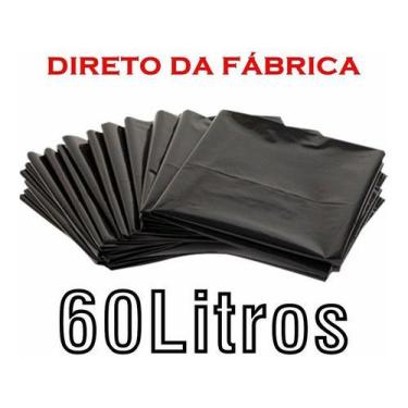 Imagem de Saco De Lixo 60 Litros 100Un Resistente Para Entrega - HIGIPACK