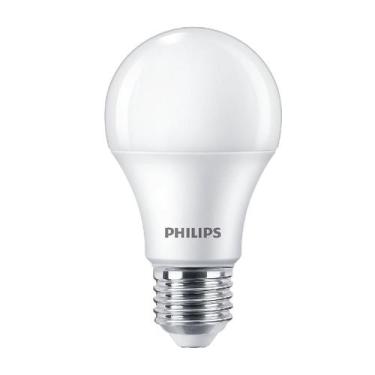 Imagem de Kit 6 Lampada Led Bulbo 9W 806Lm Bivolt 3000K Philips, 127/220V, BRANC