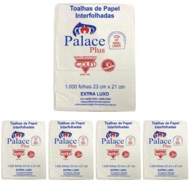 Imagem de Papel Toalha F Simples Interfolha Extra Luxo 23cmx21cm 1000f -Palace P