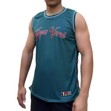 Imagem de Regata Basquete New York Micro Dry BAK Sports Treino, G
