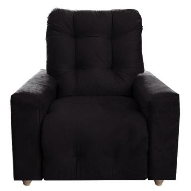 Imagem de Poltrona Reclinável Do Papai & Mamãe Confort Preto - MOVEIS AGUIAS