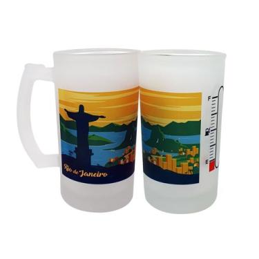 Imagem de Caneca Vidro Chopp Cerveja Cristo Redentor Rio de Janeiro - GMH