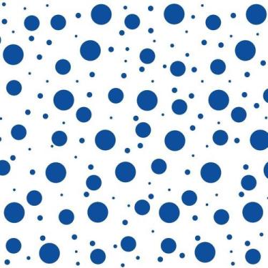 Imagem de Tnt estampado bolas sortidas azul 1,40 m x 25 m - DEXA TNT