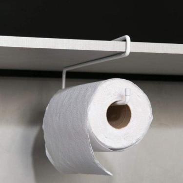 Imagem de Suporte para Papel Toalha Encaixável Plana Store - DiCarlo, Branco