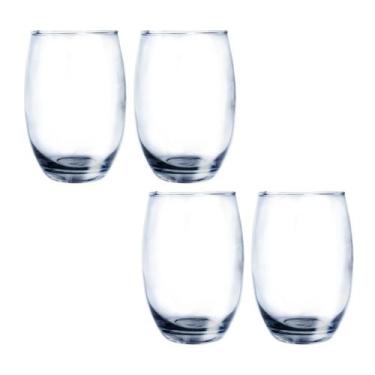 Imagem de Copo Vidro Duravel Redondo Aruba 465ml Nadir Transp - 4 Un - NADIR FIG