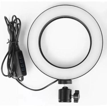 Imagem de Iluminador De Led Com Tripe Ring Light Usb 16cm 3500k 5500k - BCS