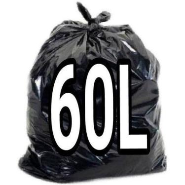 Imagem de Saco De Lixo 60 Litros Preto Super Reforçado 200 Un Fábrica - HIGIPACK