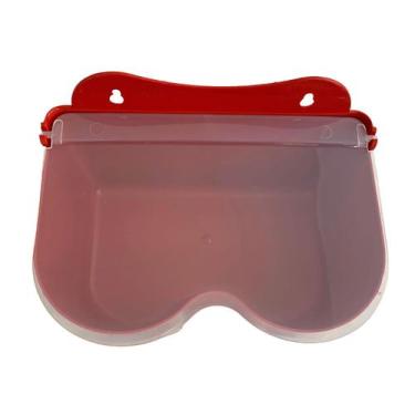 Imagem de Porta Condimentos Saleiro Sal Parede Bancada 500g - Marbel, Vermelho