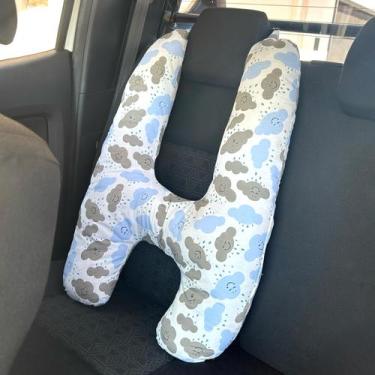 Imagem de Almofada em formato H para viagem de carro com encosto - Nathalia Enxo