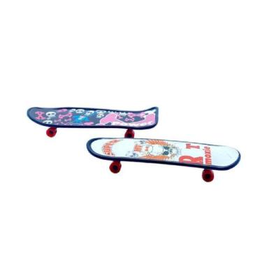 Imagem de Conjunto 2 Mini Skate De Dedo Fingerboard Plástico Colorido - ToyKing