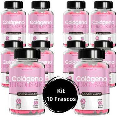 Imagem de Kit Combo 10X Colágeno Hidrolisado  600 Cápsulas  Natunéctar
