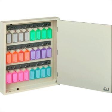 Imagem de Armario Organizador De Chaves Acrimet 24 Chaveiros Com Etiquetas