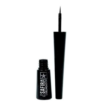 Imagem de Delineador Líquido Para Olhos 3,5ml Preto Standard Safira - SAFIRA COS