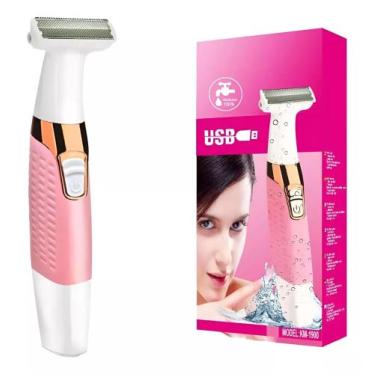 Imagem de Depilador Portatil Feminino Cortar Pelos Intimo Provad'agua - KEMEI