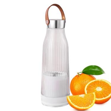 Imagem de Fecadou Liquidificador de Smoothie portátil, Liquidificador de Smoothie pessoal - Liquidificador sem fio USB de 14 onças Liquidificador portátil pequeno,Liquidificador pessoal poderoso, máquina de