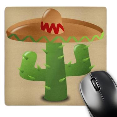 Imagem de 3dRose LLC Mouse pad 20,3 x 20,3 x 0,63 cm, cacto verde com sombreo bronze (mp_39638_1)