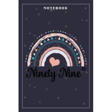 Imagem de Notebook Journal Ninety Nine Year Birthday Rainbow Party Boho Family 99 Year Old: Meeting, Goals, Work List, Financial,6x9 in, Happy, Goal, Life, Gym, Personal Budget
