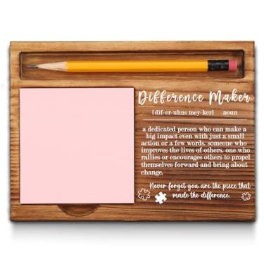 Imagem de Thank You Appreciation Gifts for Friends Women Men Leader Coach Boss Mentor Team Employees Coworkers Coworkers Leave Difference Maker Self-Stick Note Pad Holders GAA49