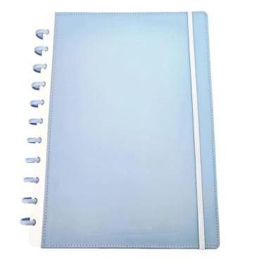 Imagem de Caderno de Disco 10 Matérias Capa Dura Escolar Infinito Sistema Inteligente Coleção Color Clássico - Sereno Azul (GRANDE - Universitário)