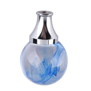 Imagem de Cabeça Redonda do Shifter Bola do Botão de Mudança de Engrenagem de JDM Com 3 Adaptadores para Veículos Manuais e Automáticos (Azul)