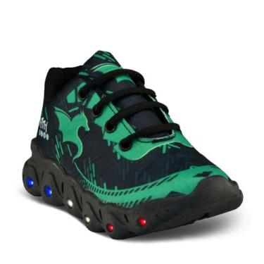 Imagem de tenis infantil led masculino - infinitty, Verde, 27